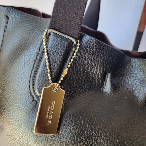 Coach black Pebble leather Derby tote 58660 and Sig C zip wristlet - Picture 4 of 14